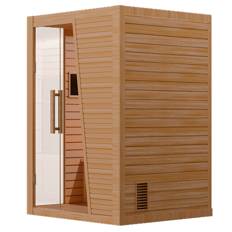 Aura Duo – 2-Person Hybrid Sauna (Infrared + Traditional Heating)
