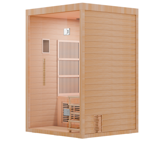 Aura Duo – 2-Person Hybrid Sauna (Infrared + Traditional Heating)