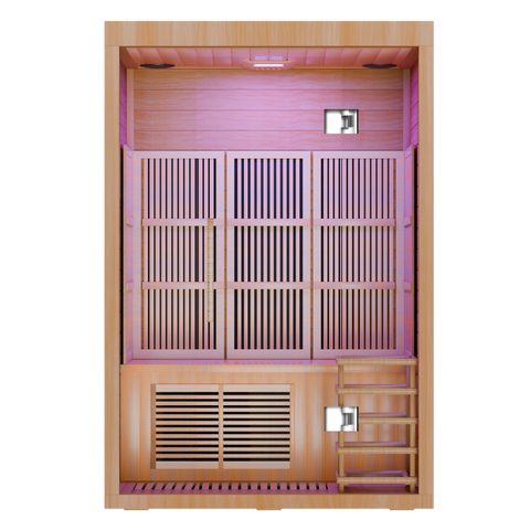 Aura Duo – 2-Person Hybrid Sauna (Infrared + Traditional Heating)