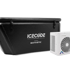 IceCode Arctic X 2.0 black tub side angle view Biotastic India