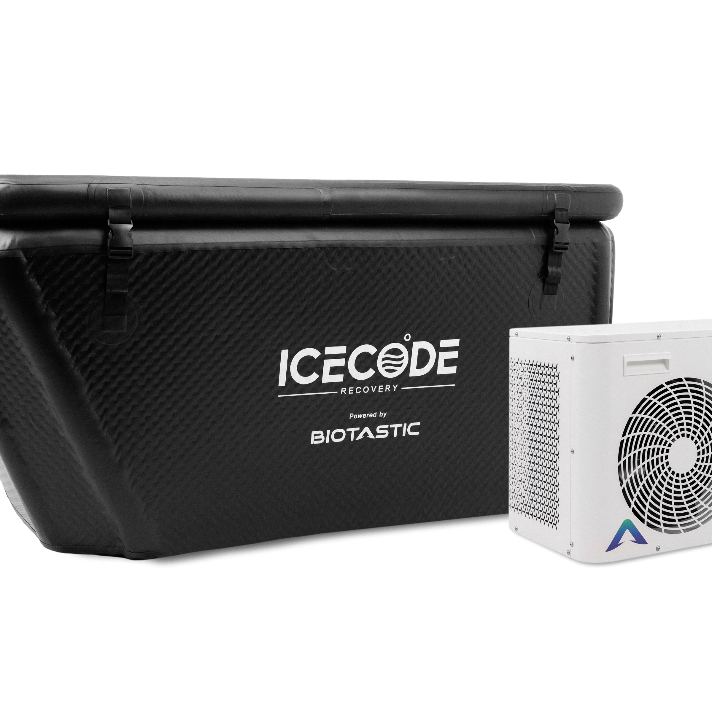 IceCode Arctic X 2.0 black tub side angle view Biotastic India