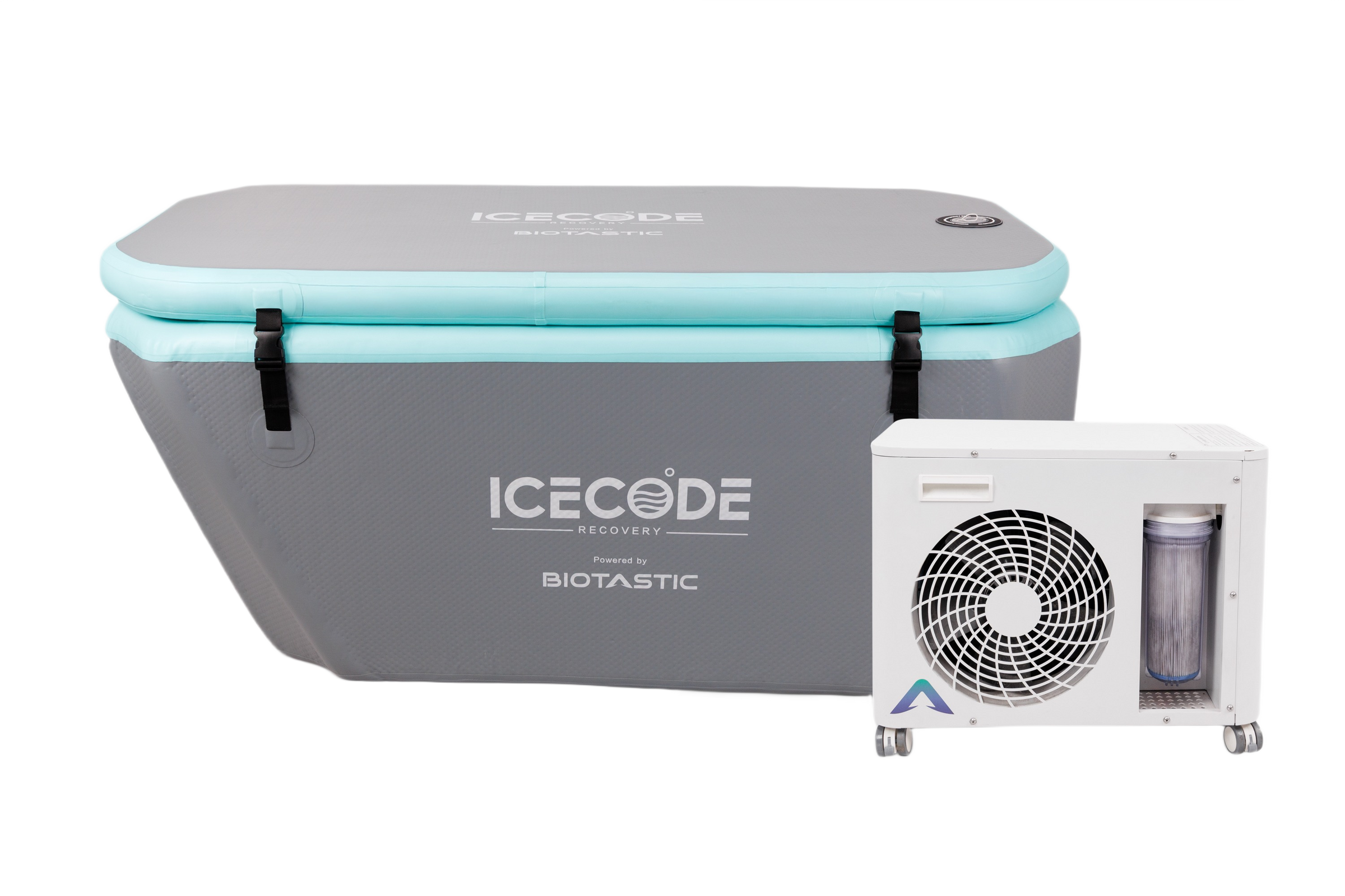 IceCode Arctic X 2.0 grey with Standard Chiller angle view Biotastic India