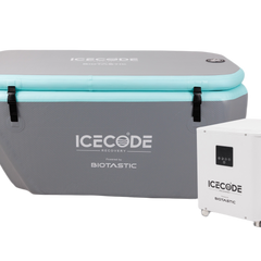 IceCode Arctic X 2.0 grey with Mini Chiller side angle Biotastic India