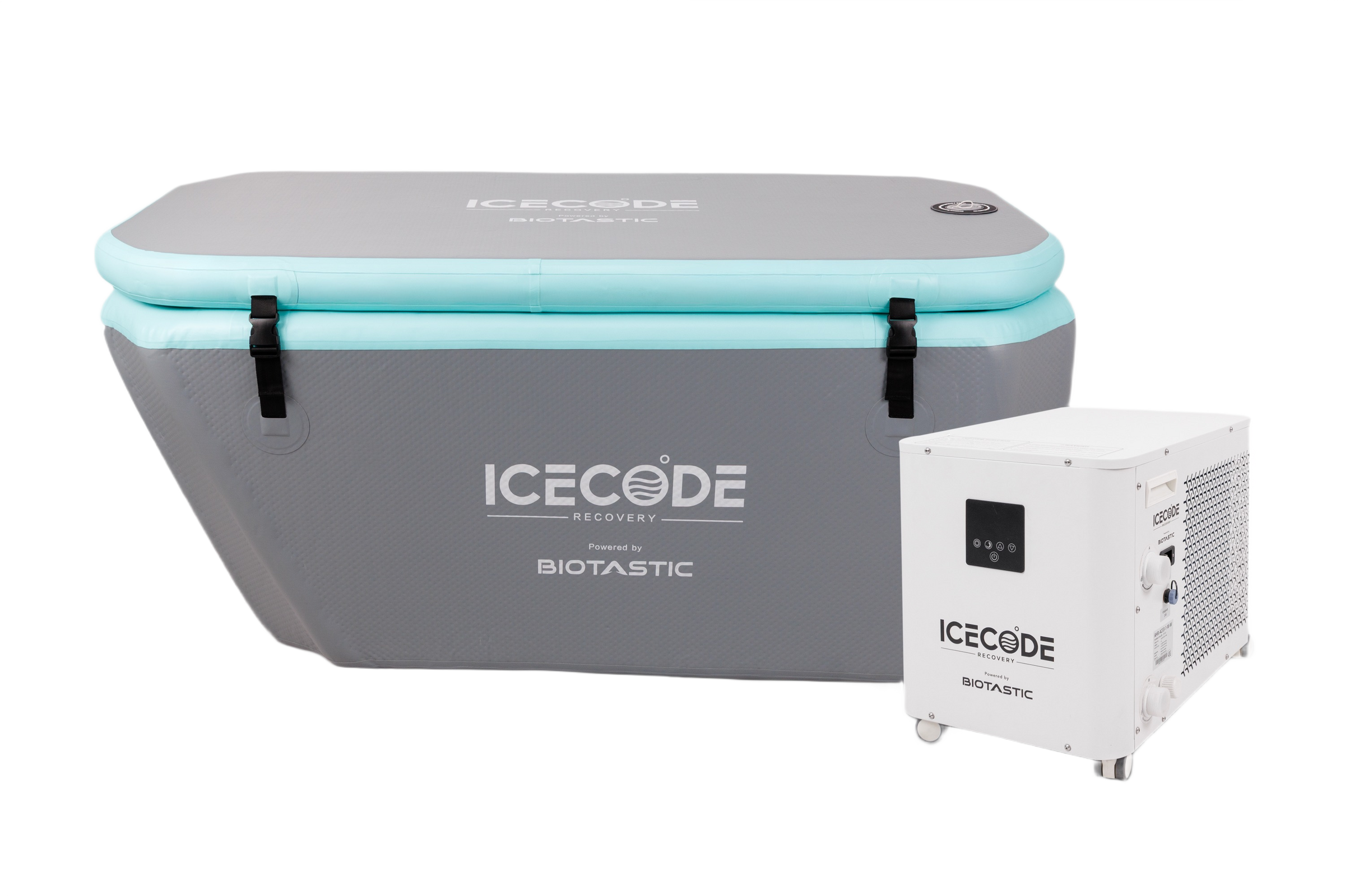 IceCode Arctic X 2.0 grey with Mini Chiller side angle Biotastic India