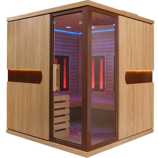 Biotastic Bask Meridian - Far-Infrared Sauna Cabin (4-5 Person · FIR 3000-10,000nm)