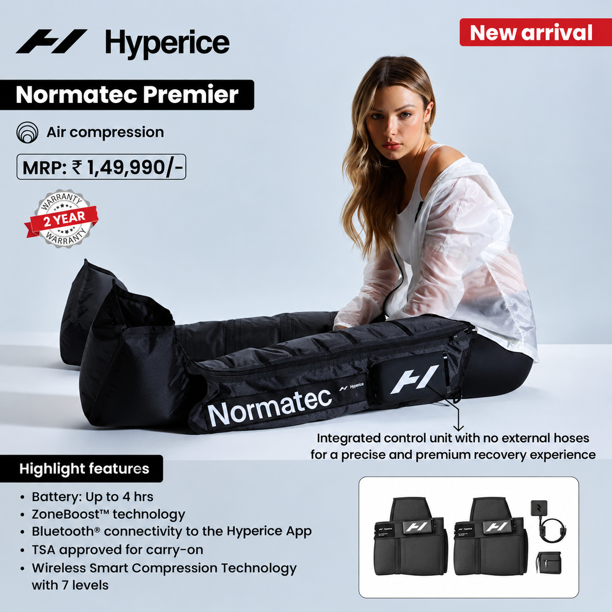 Hyperice Normatec Premier | Wireless Compression Recovery Boots
