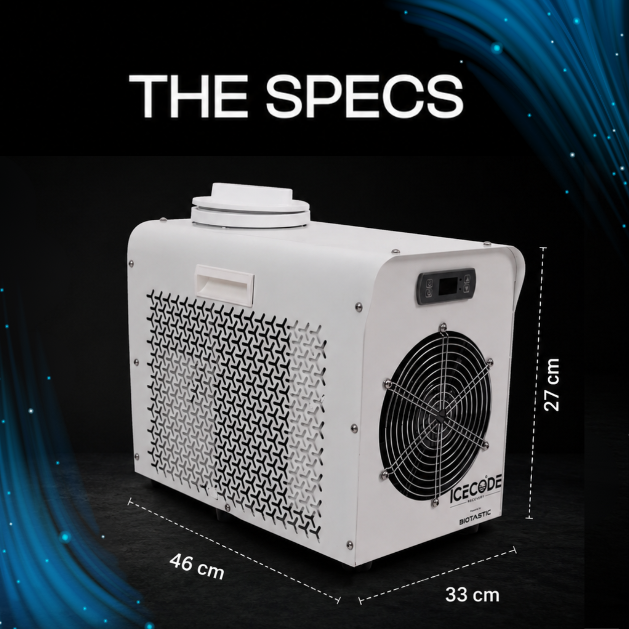 IceCode Chiller Mini - Cold Plunge Water Chiller (0.5HP · 1.7kW)