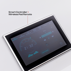 HealLite RLT Bed smart touch control panel display close up Biotastic India