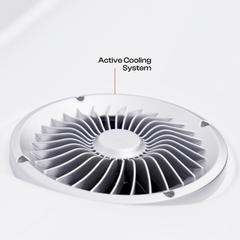 HealLite RLT Bed built-in ventilation fan system close up Biotastic India