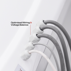 HealLite RLT Bed premium cable and connection system close up Biotastic India