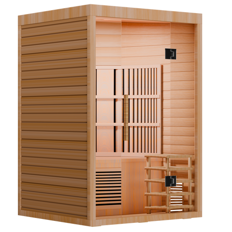 Aura Duo – 2-Person Hybrid Sauna (Infrared + Traditional Heating)
