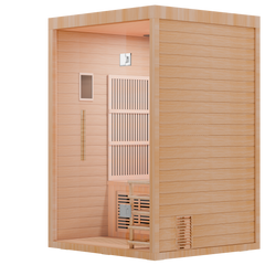 Aura Duo – 2-Person Hybrid Sauna (Infrared + Traditional Heating)
