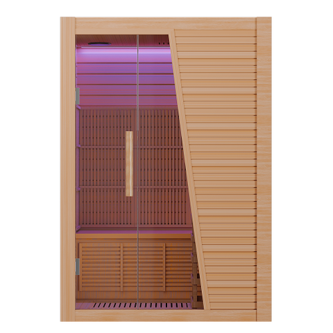 Aura Duo – 2-Person Hybrid Sauna (Infrared + Traditional Heating)