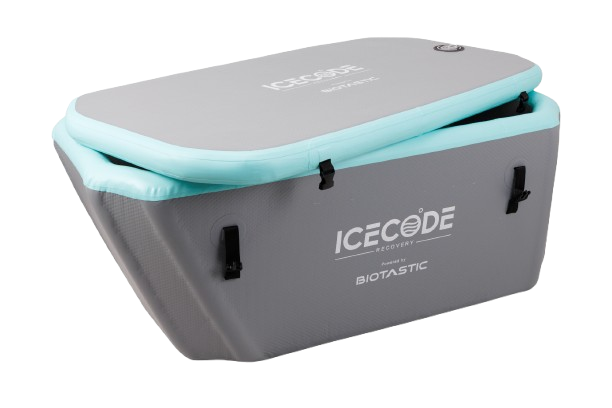 IceCode Arctic X 2.0 grey teal lid closed compact view Biotastic India