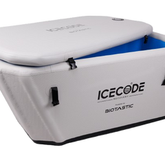 IceCode Arctic X 2.0 Drop-Stitch Cold Plunge Tub white open top view Biotastic India