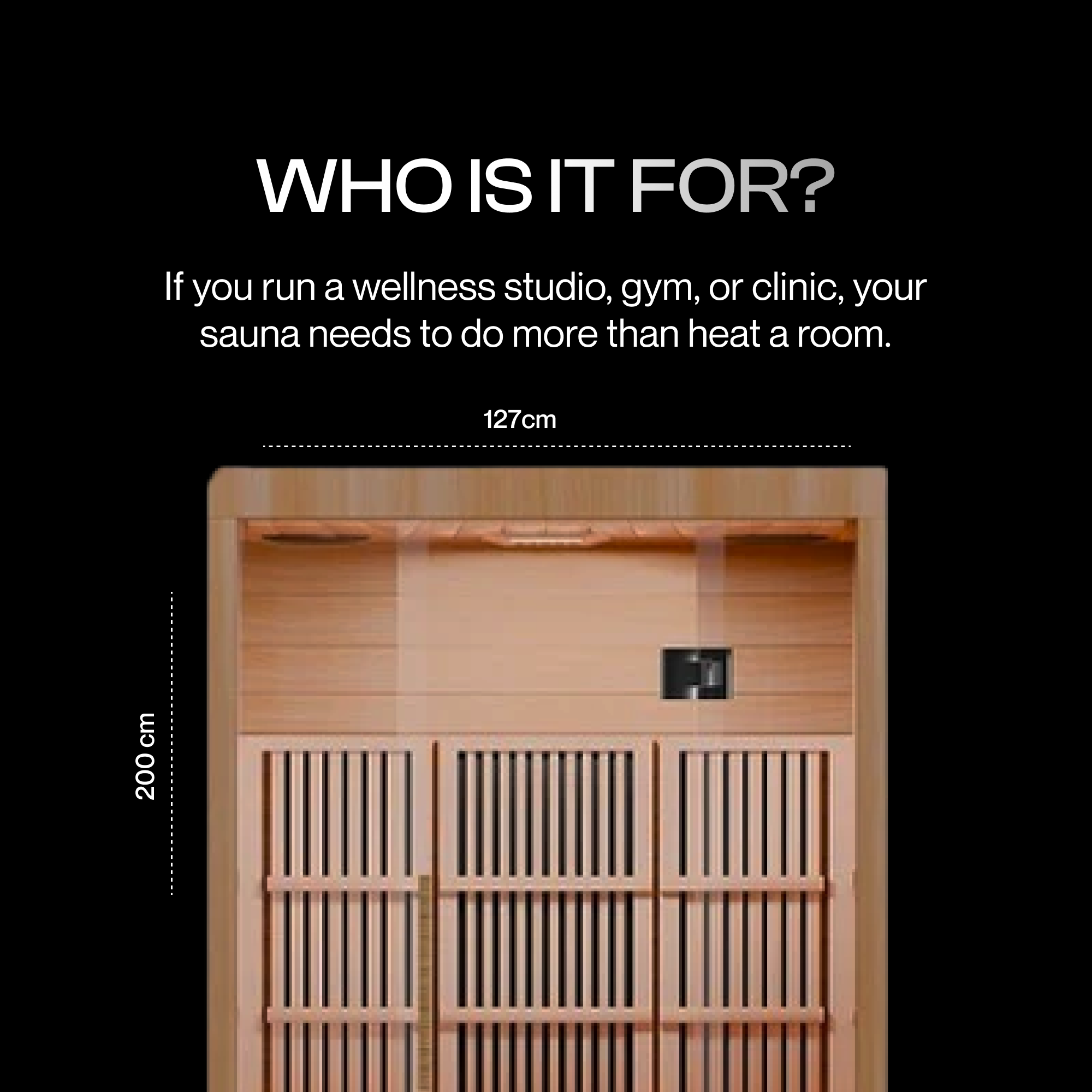 Aura Trio – 3-Person Hybrid Sauna (Infrared + Traditional Heating)