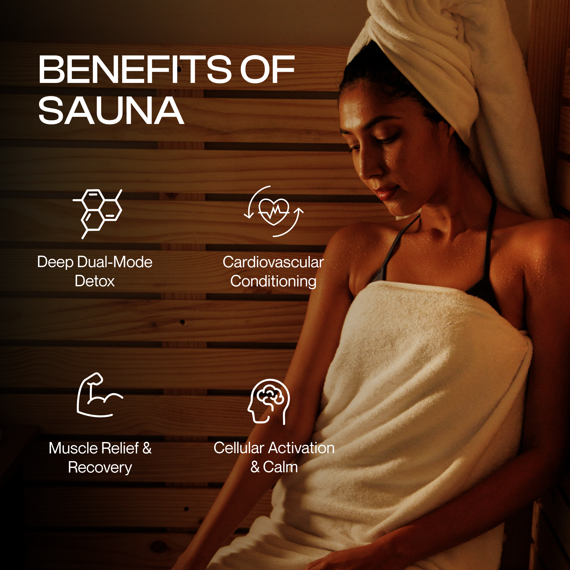 Aura Duo – 2-Person Hybrid Sauna (Infrared + Traditional Heating)