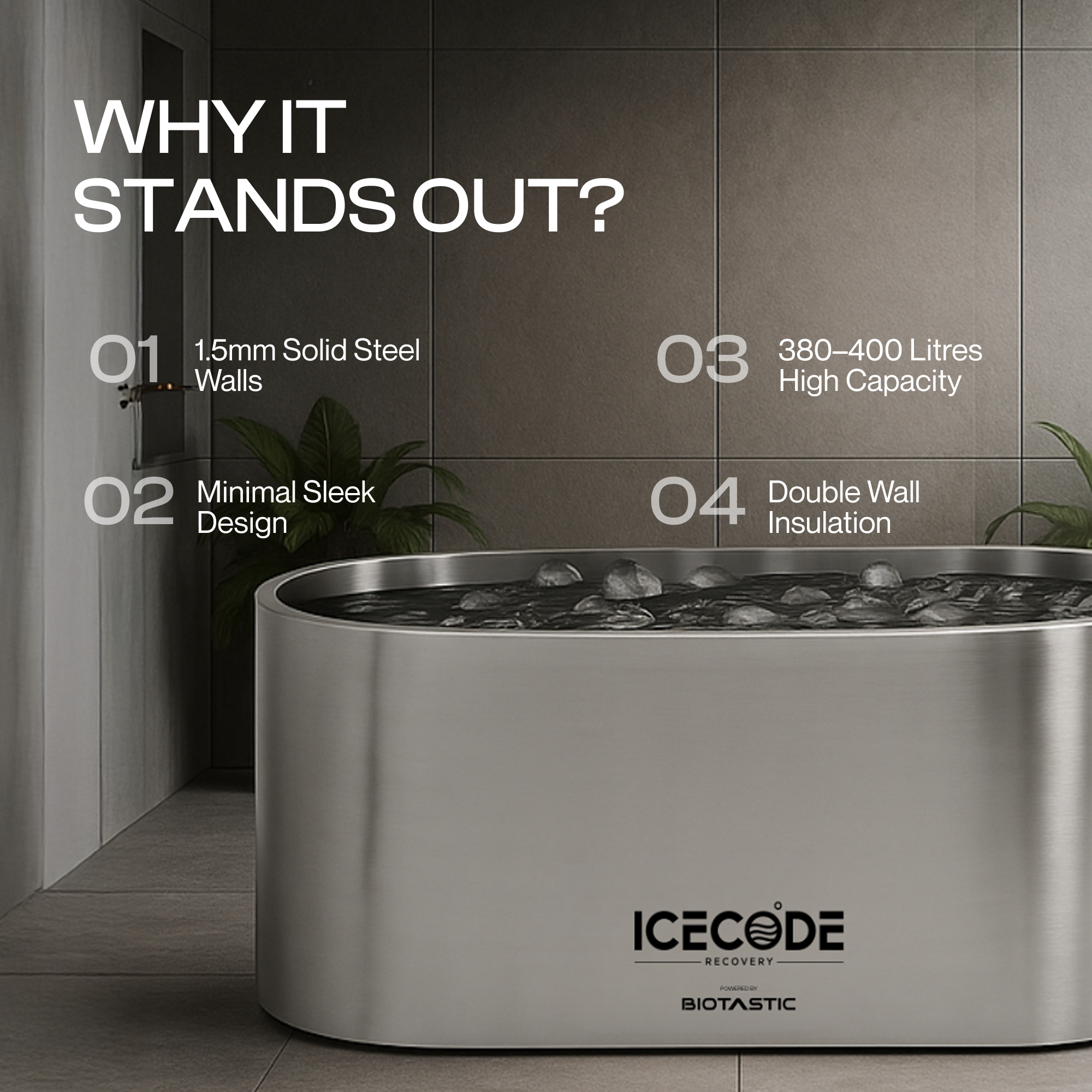 Premium Stainless Steel Icebath